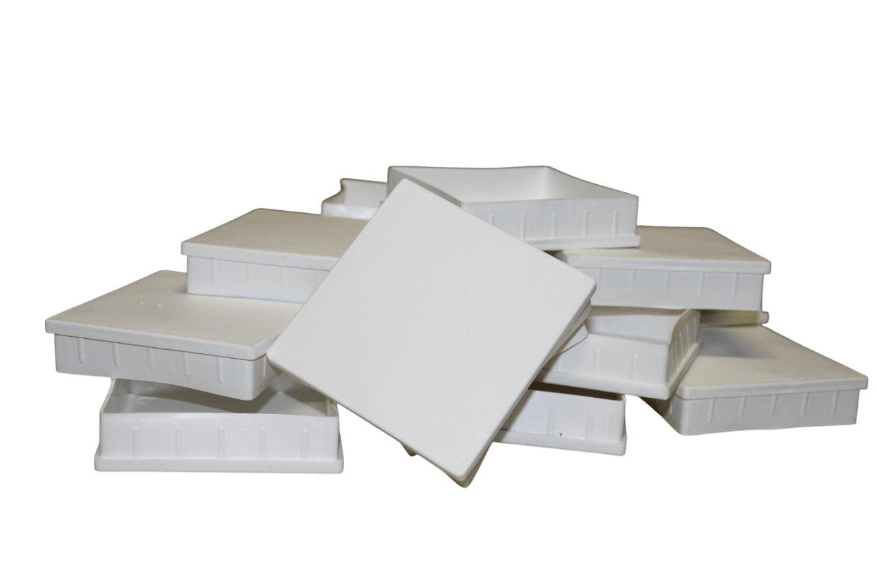 Tampa Metalon encaixe interno 100X100 BRANCA Pacote com 10 un.