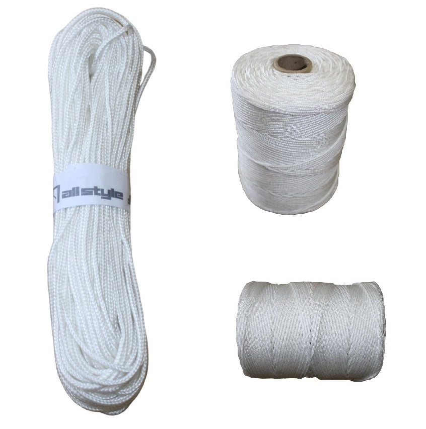 Corda trançada Varal 03mm Polipropileno 40 metros - BRANCA