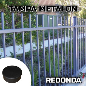 Tampa metalon encaixe interno redonda 2 POLEGADAS Pacote com 10 un. - PRETO Tampa metalon encaixe interno redonda 2 POLEGADAS Pacote com 10 un. - PRETO