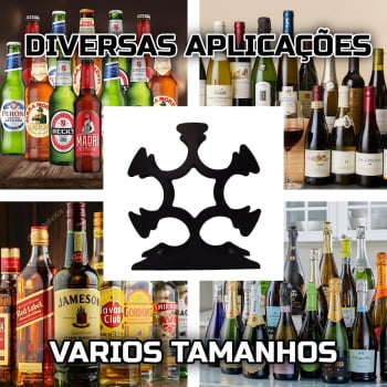 Adega de mesa 07 garrafas Aço