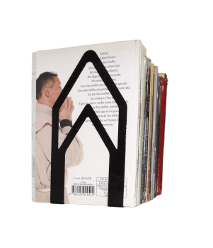 Aparador de Livros e Cd´s modelo Clips GRANDE - PRETO