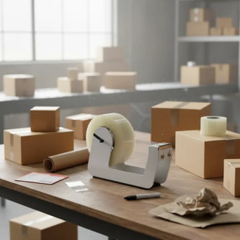 Suporte porta Fita Adesiva DUREX Largo rolo grande INTEIRO EM FERRO Branco Suporte porta Fita Adesiva DUREX Largo rolo grande INTEIRO EM FERRO Branco