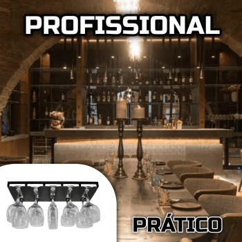 SUPORTE PARA TAÇAS ENTRADA FRONTAL,  FIXAÇÃO SUSPENSO