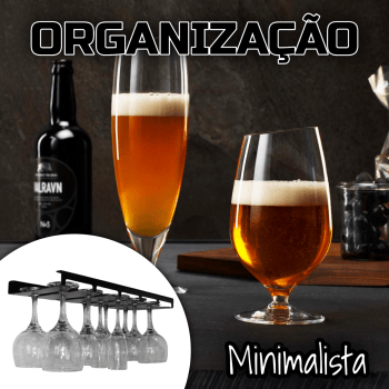 SUPORTE PARA TAÇAS ENTRADA FRONTAL,  FIXAÇÃO SUSPENSO