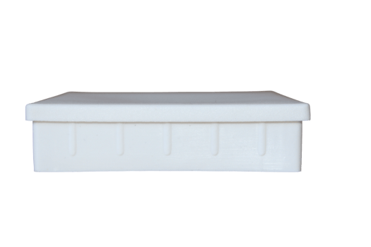 Tampa Metalon encaixe interno 100X100 BRANCA Pacote com 10 un.