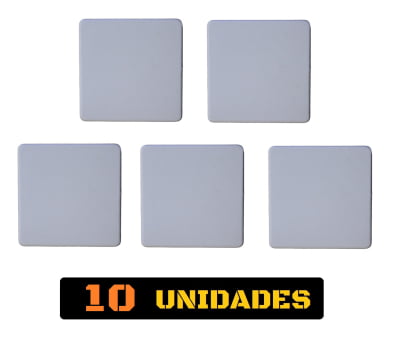 Tampa Metalon encaixe interno 100X100 BRANCA Pacote com 10 un.