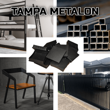 Tampa Metalon encaixe interno 100X100 PRETA Pacote com 10 un.