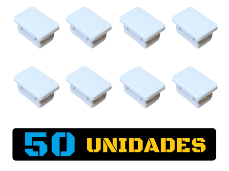 Tampa Metalon encaixe interno 20x30 BRANCA Pacote com 50 un. Tampa Metalon encaixe interno 20x30 BRANCA Pacote com 50 un.