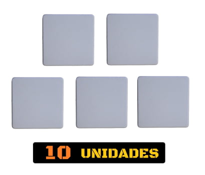 Tampa Metalon encaixe interno 80X80 BRANCA Pacote com 10 un.