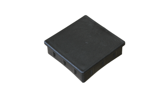 Tampa Metalon encaixe interno 80X80 PRETA Pacote com 10 un.