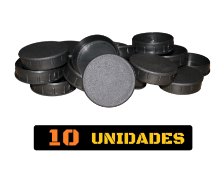 Tampa metalon encaixe interno redonda 2,5 POLEGADAS Pacote com 10 un. - PRETO Tampa metalon encaixe interno redonda 2,5 POLEGADAS Pacote com 10 un. - PRETO