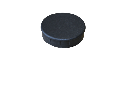 Tampa metalon encaixe interno redonda 3 POLEGADAS Pacote com 10 un. - PRETO