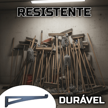 Suporte Vassouras EXTRA GRANDE - PRETO