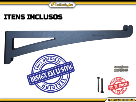 Suporte Vassouras EXTRA GRANDE - PRETO