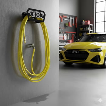 Suporte Enrolar Porta Mangueira Garagem modelo AUDI