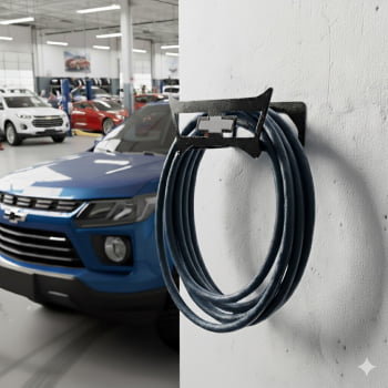 Suporte Enrolar Porta Mangueira Garagem modelo CHEVROLET