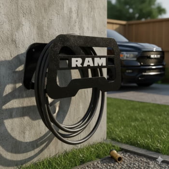Suporte Enrolar Porta Mangueira Garagem modelo DODGE RAM