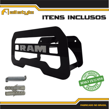 Suporte Enrolar Porta Mangueira Garagem modelo DODGE RAM