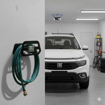 Suporte Enrolar Porta Mangueira Garagem modelo FIAT