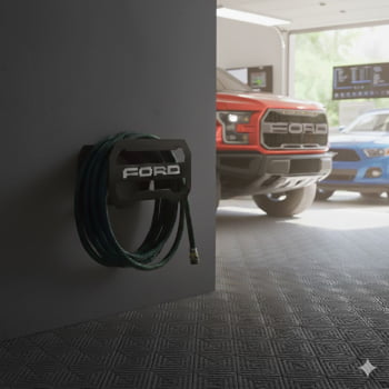 Suporte Enrolar Porta Mangueira Garagem modelo FORD