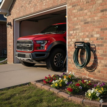 Suporte Enrolar Porta Mangueira Garagem modelo FORD