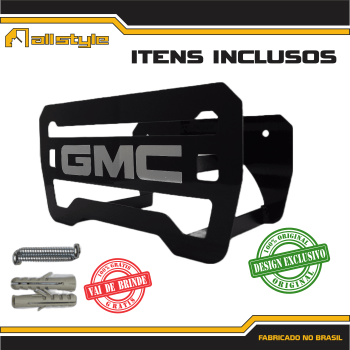 Suporte Enrolar Porta Mangueira Garagem modelo GMC