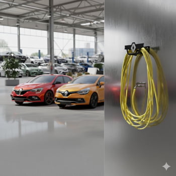 Suporte Enrolar Porta Mangueira Garagem modelo RENAULT