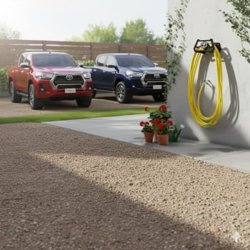 Suporte Enrolar Porta Mangueira Garagem modelo TOYOTA