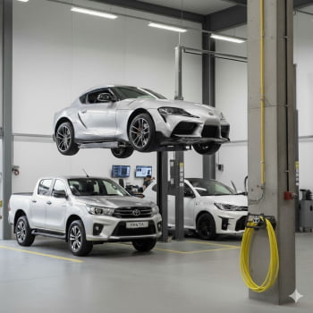 Suporte Enrolar Porta Mangueira Garagem modelo TOYOTA