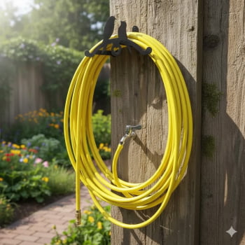 Suporte Enrolador Mangueira Jardim Casal Pássaros - PRETO Suporte Enrolador Mangueira Jardim Casal Pássaros - PRETO